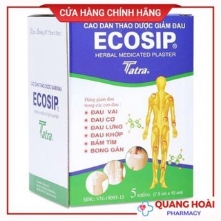 Cao dán thảo dược giảm đau Ecosip Tatra