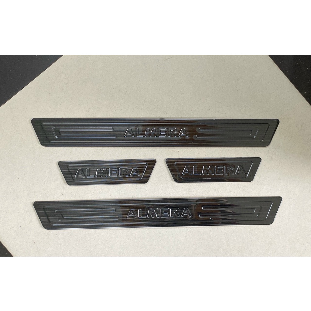 Ốp Bậc Cửa, Nẹp Bước Chân Nissan Almera 2021 2022 2023 Mẫu Titan Cao Cấp trang trí chống xước cho xe