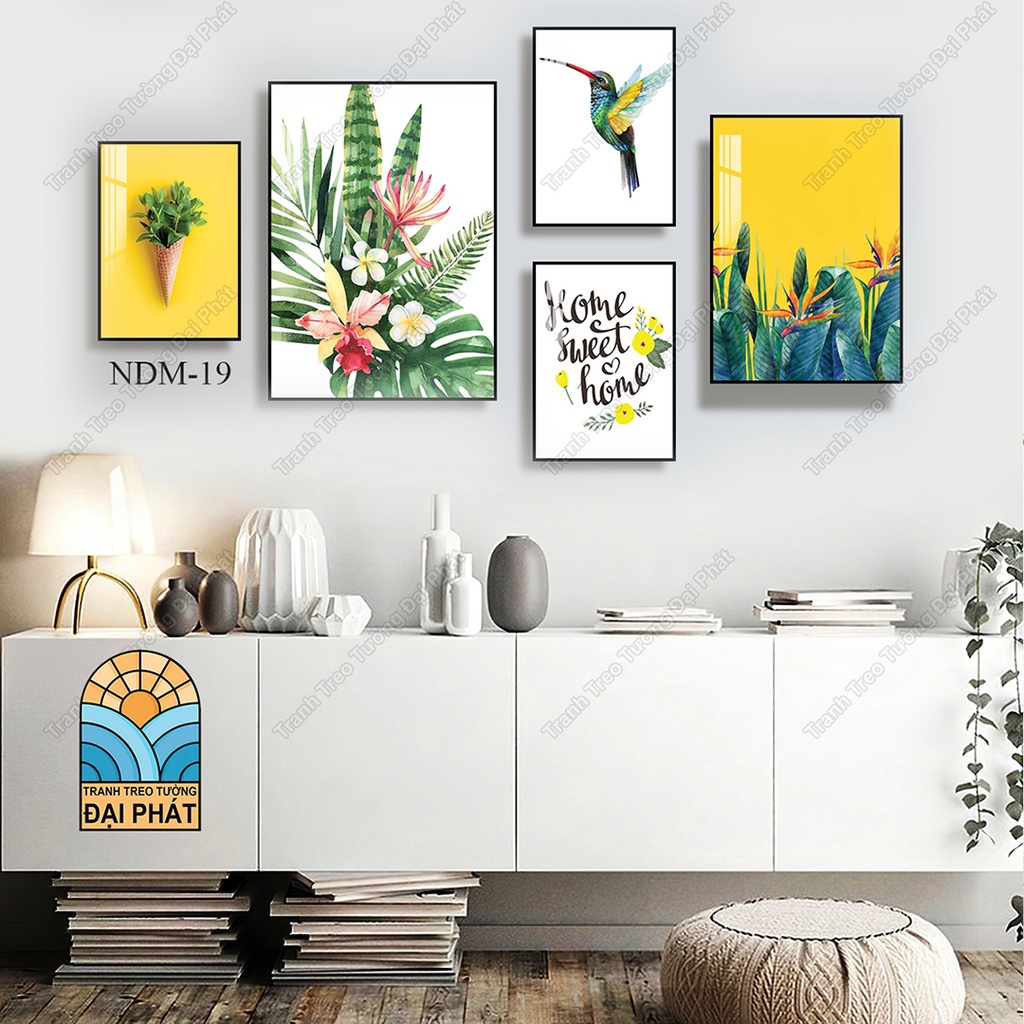 SET BỘ 5 TRANH TREO TƯỜNG TRÁNG GƯƠNG CAO CẤP TREO PHÒNG KHÁCH, PHÒNG NGỦ HIỆN ĐẠI