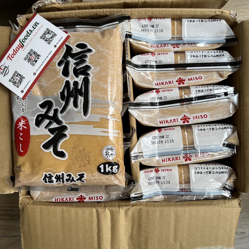 Đậu Tương lên men Miso Shinshu {Hikari} Nhật Bản nấu súp gói 1KG