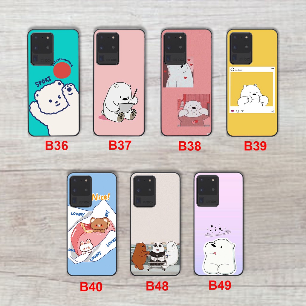 ỐP LƯNG SAMSUNG S20/S2 PLUS/S20 ULTRA ĐẸP HÌNH CHÚ GẤU CUTE