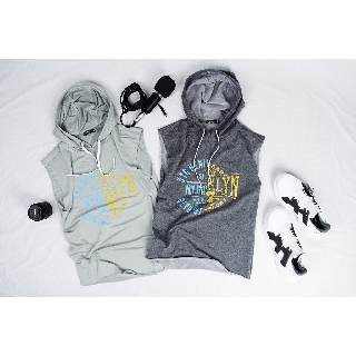 Áo tanktop hoodie brooklyn nam After All, in chữ cá tính - A03P-03
