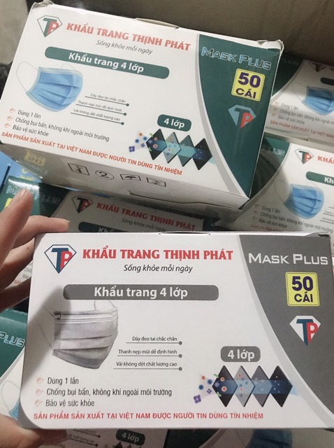 KHẨU TRANG Y TẾ 4 LỚP HỘP 50 CHIẾC