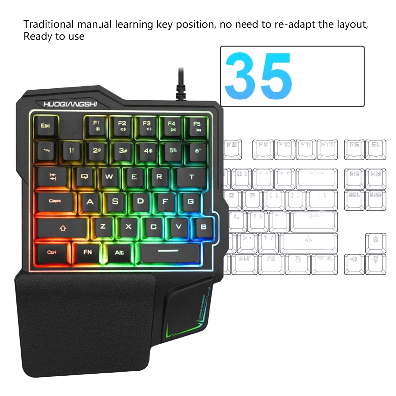 Bàn PhíM Cơ Gaming Will G101 Có Dây 35K RGB Dạ Quang
