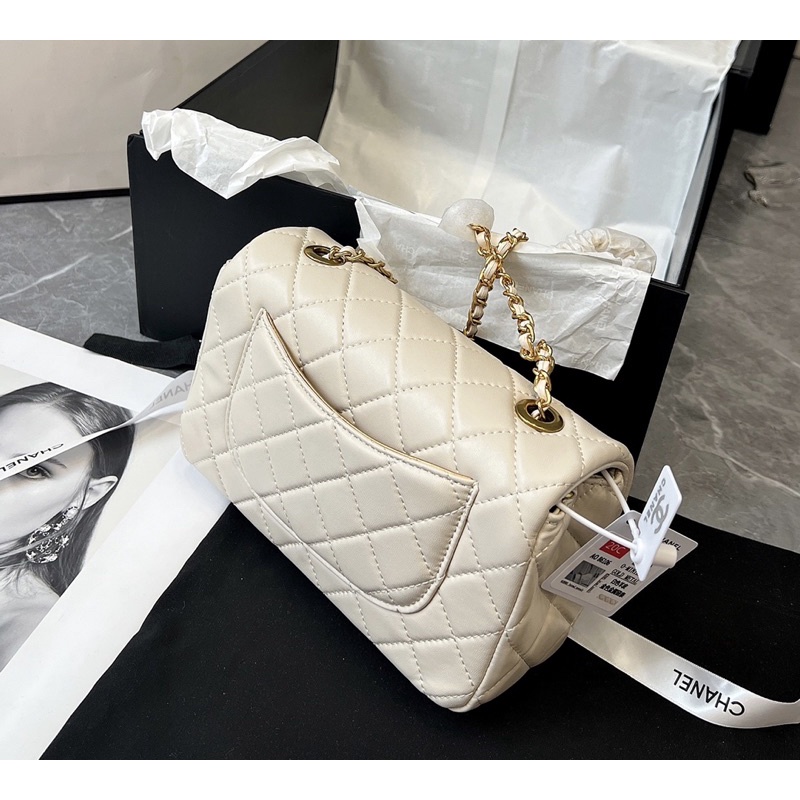 TÚI CHANNEL MINI 8 CHARM SIZE 20