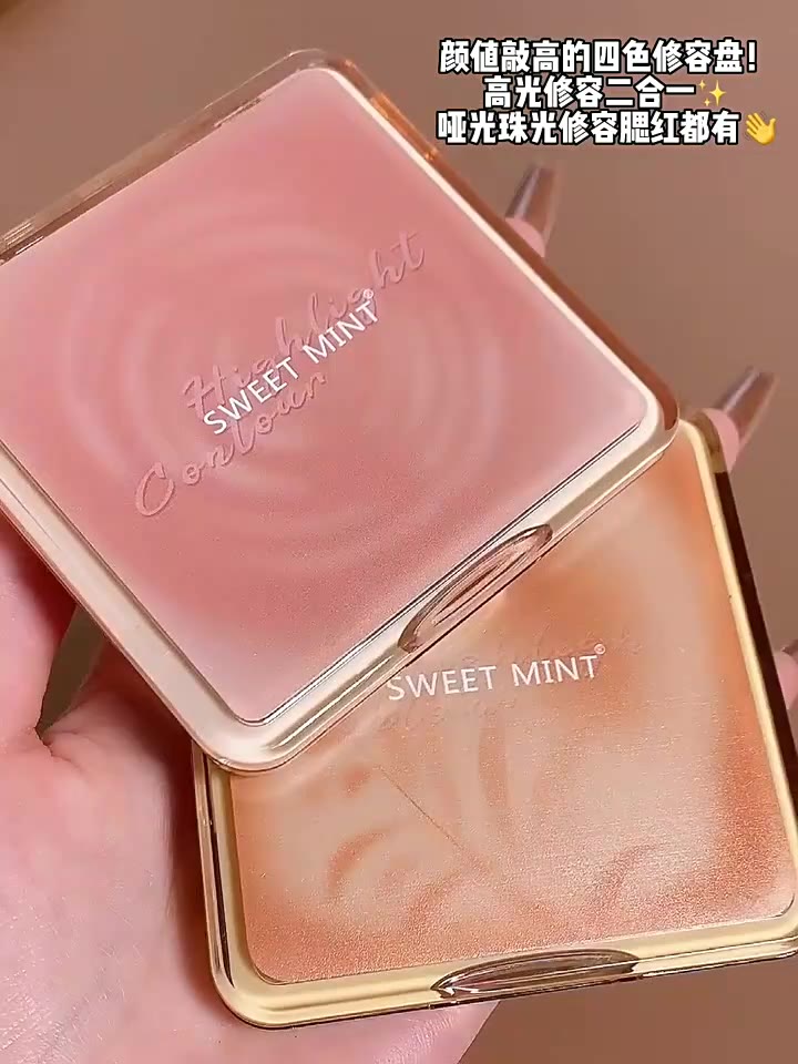 SWEET MINT Bảng phấn tạo khối 4 màu Shimmer Highlighter | BigBuy360 - bigbuy360.vn