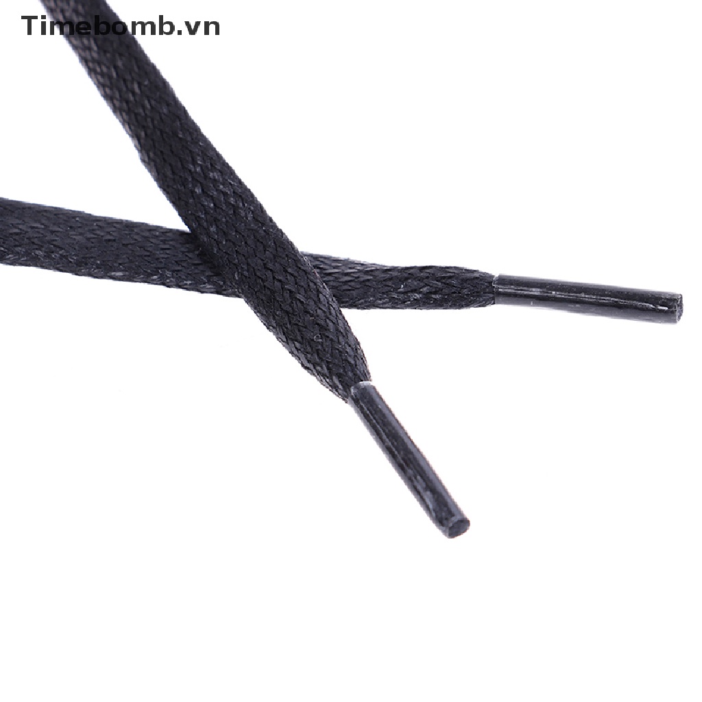 1 Cặp Dây Giày Da Dạng Tròn Dẹt 80cm / 100cm / 120cm