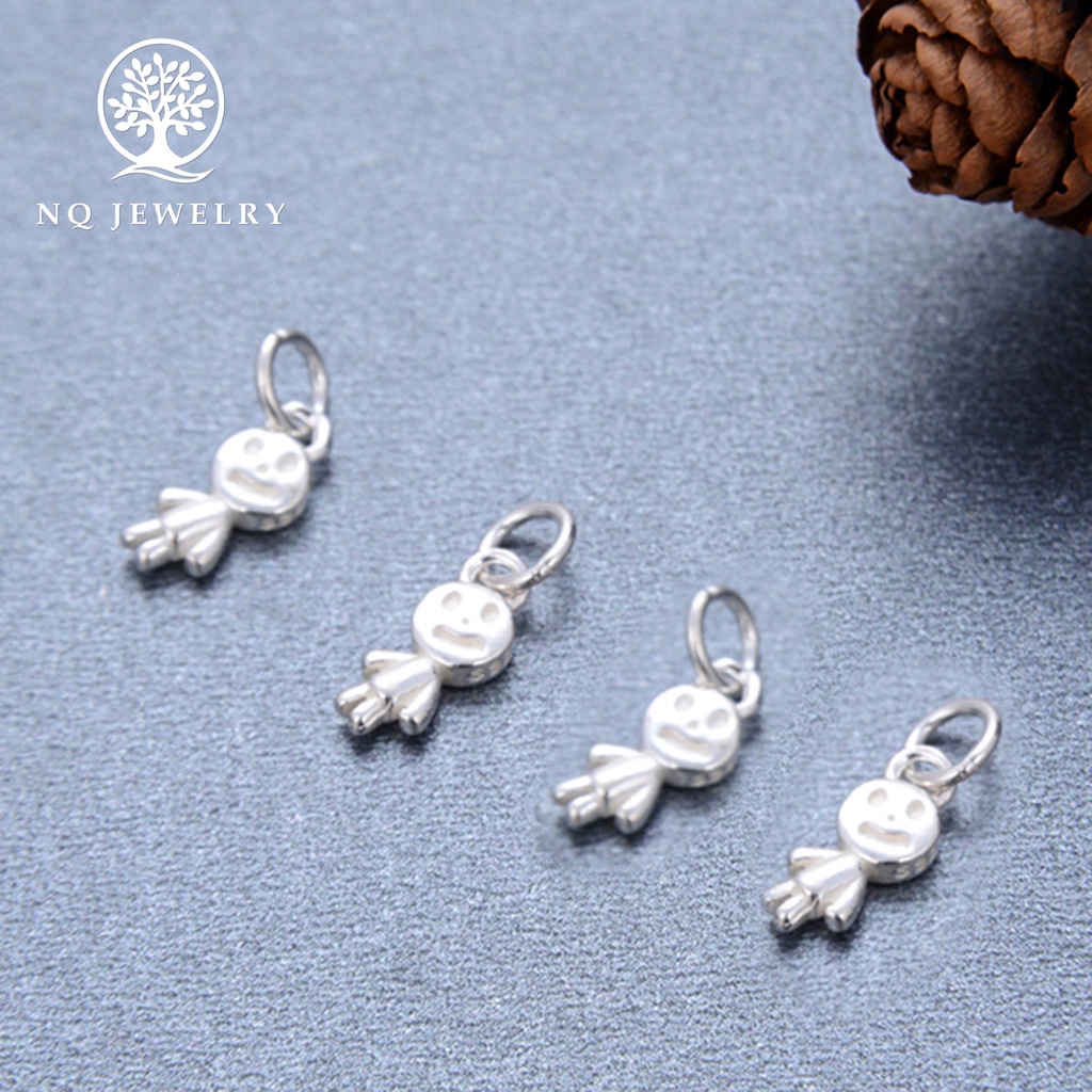 Charm bạc hình búp bê treo - NQ Jewelry