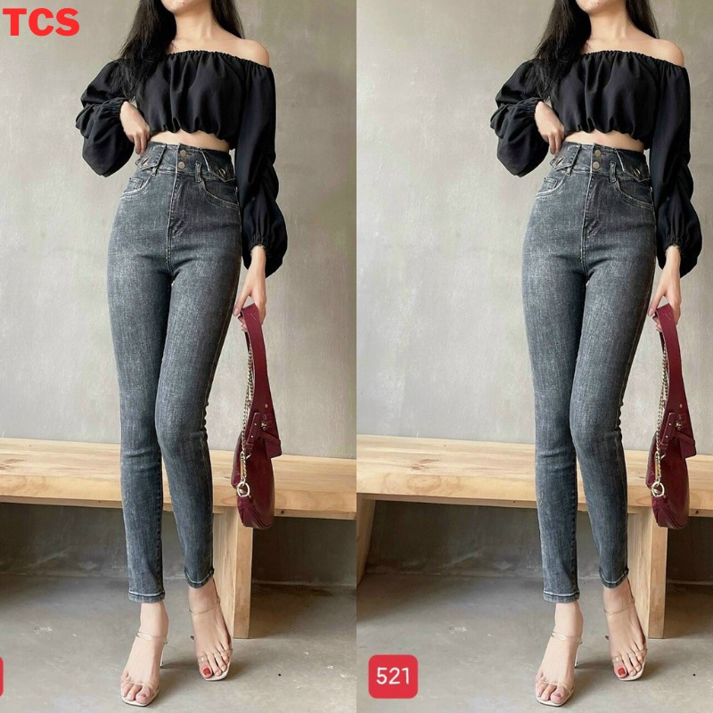 Quần Jean Nữ Cao cấp mới  thời trang phong cách giá rẻ TCS 521