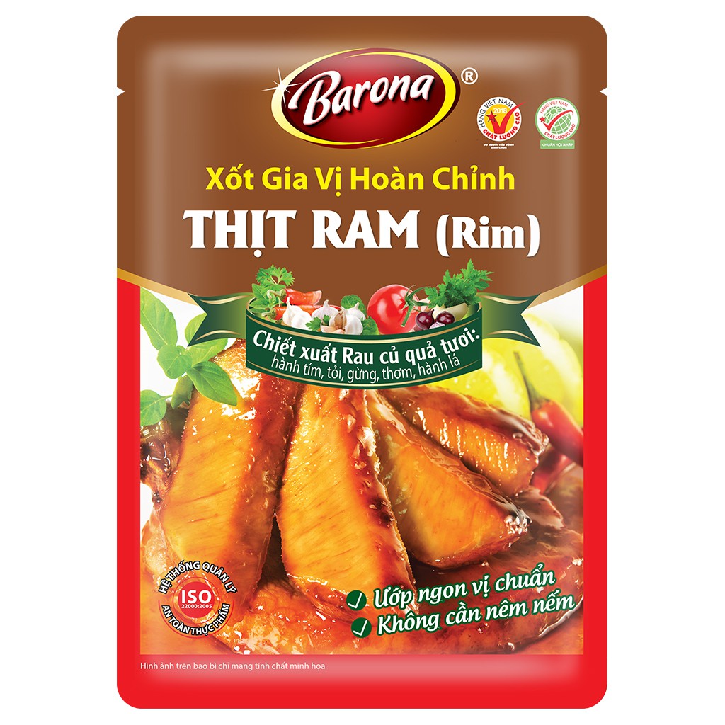 Xốt Gia Vị Hoàn Chỉnh BARONA - Thịt Ram 80g | BigBuy360 - bigbuy360.vn