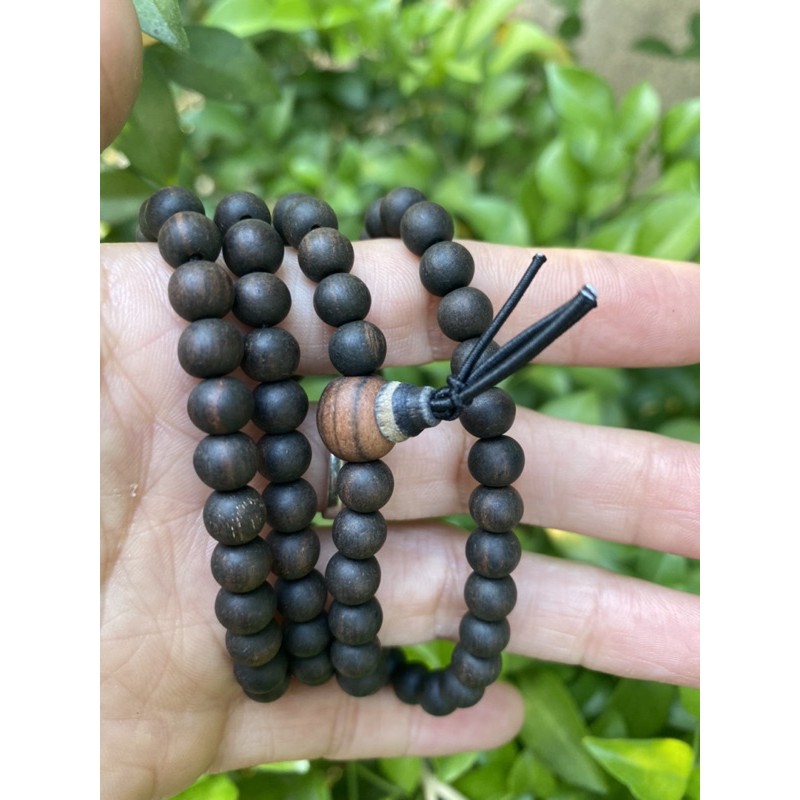 Vòng Đeo Tay Hạt Gỗ Mun Vòng Tay 108 Hạt Phật Tây Tạng
