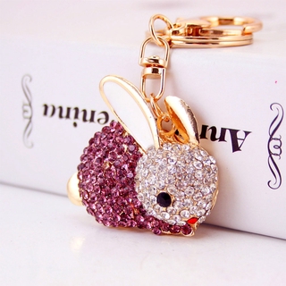 Móc Khóa Hình Thỏ Đính Đá Dễ Thương