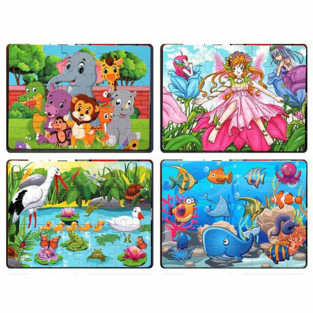 CHỌN HÌNH - Ghép hình Puzzle 24-40-60 mảnh bằng gỗ bền đẹp