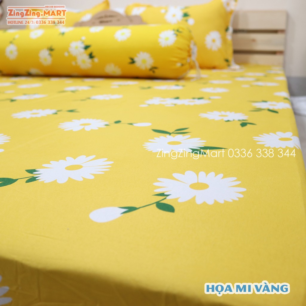 [RẺ MÀ ĐẸP] Bộ Ga Gối Nhiều Mẫu Mới 2021 Mẫu Cúc Họa Mi (Chát Lựa Thêm Mẫu nha)