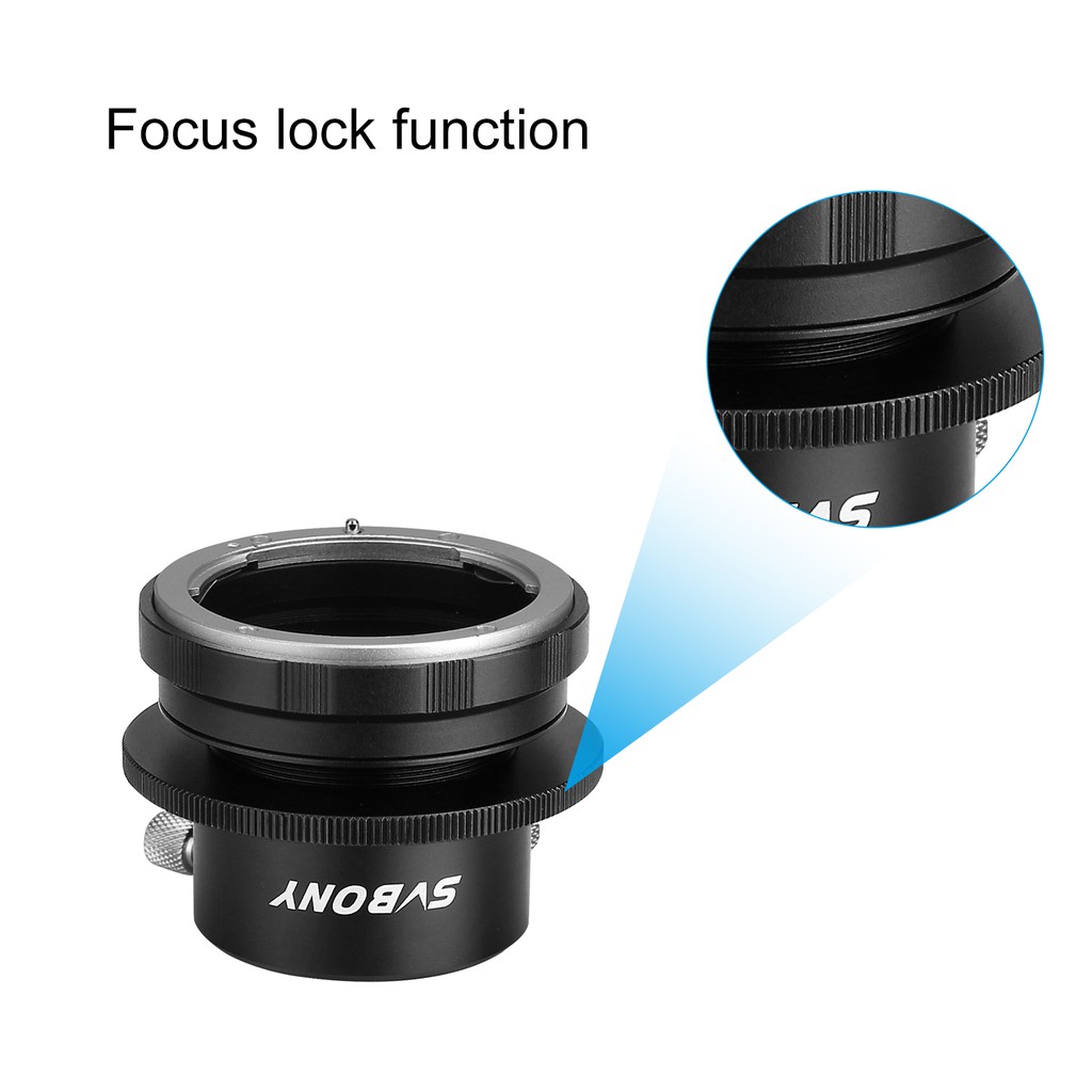 SVBONY SV149 Camera Lens Adapter for Nikon AF Cameras to 1.25 inch Eyepiece M42 CCD for Photography Guiding
