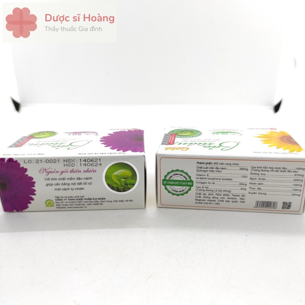 Bảo Xuân Gold & Bảo Xuân Tím - Cân Bằng Điều Hòa Nội Tiết Tố Nữ Cải Thiện Sức Khỏe Sắc Đẹp