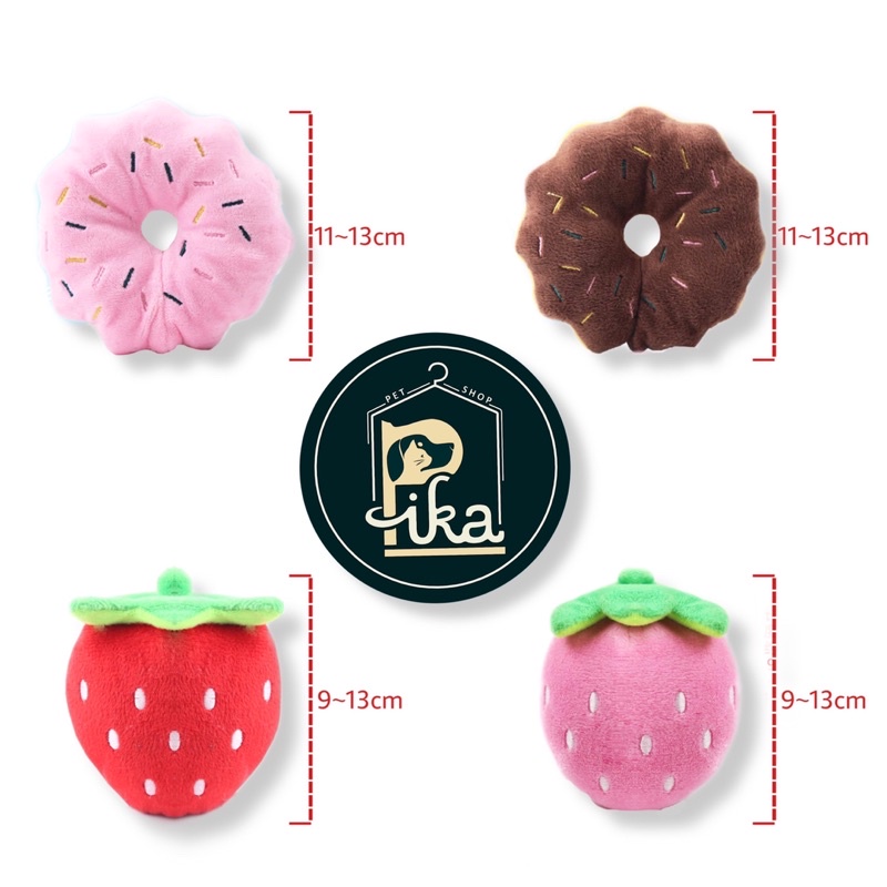 Đồ chơi cho thú cưng, chó, mèo, đồ chơi nhồi bông phát ra âm thanh kích thích thú cưng- Pika Petshop