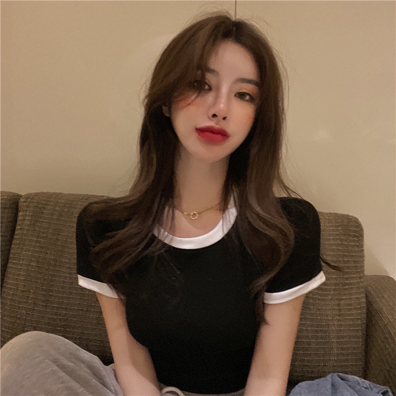 Áo Thun Nữ Ngắn Tay Kiểu Hàn Quốc