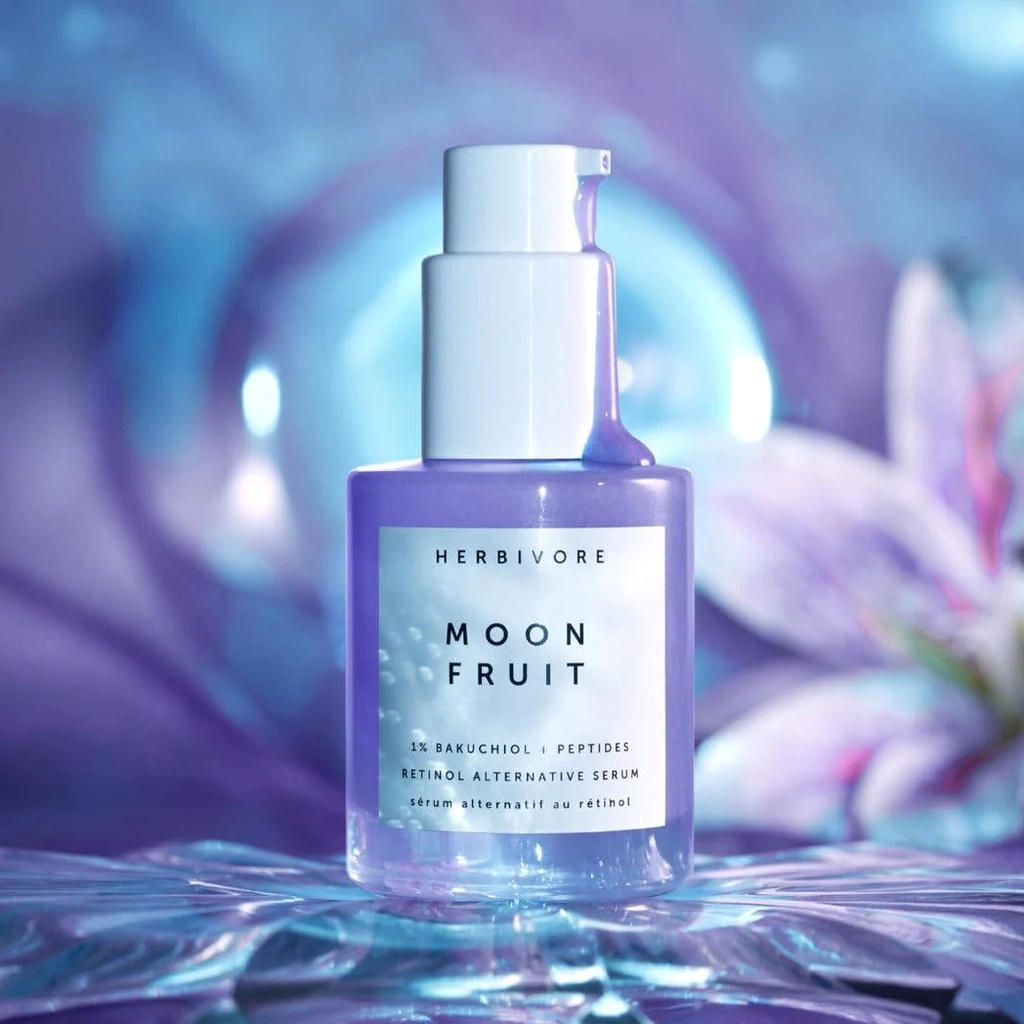 Tinh chất dưỡng Herbivore Moon Fruit 1% Bakuchiol + Peptides Retinol Alternative Serum ngăn dấu hiệu lão hóa - 5ml