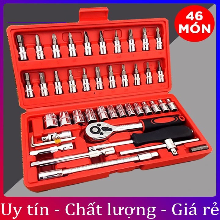 Bộ Dụng Cụ Mở Bu Lông Ốc Vít Đa Năng Sửa Chữa 46 Chi Tiết (Hàng Nhập Khẩu Giá Tốt)