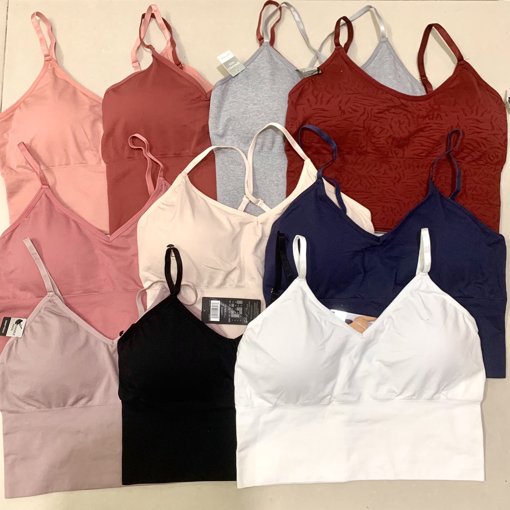 Áo Croptop Tập Gym Yoga Nữ MARILYN 2 Dây Có Mút Hàng Xuất Dư Cao Cấp