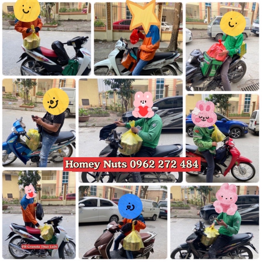 Ngũ cốc nguyên hạt, Granola Mix Nuts có yến mạch không đường, eat clean, healthy, mix hạt dinh dưỡng bà bầu Homey Nuts