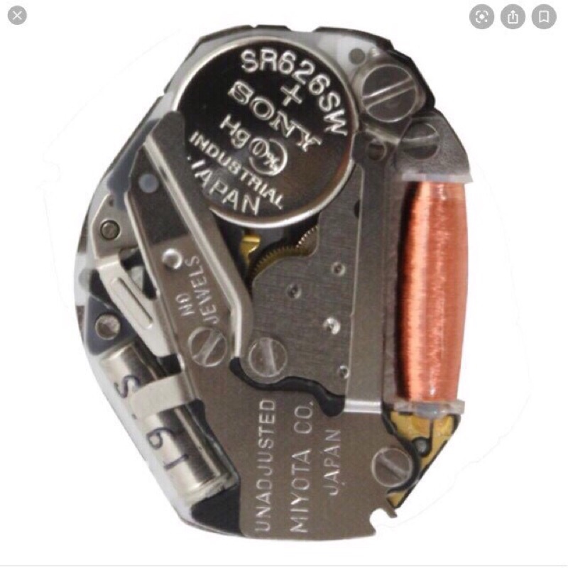 Máy đồng hồ đeo tay Miyota Nhật 2035 - máy kẹp - máy đàn