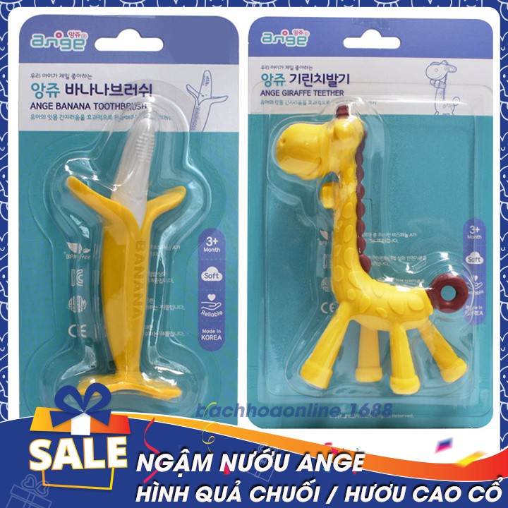 Ngậm nướu ANGE hình quả chuối AG044 / hình hươu cao cổ AG047