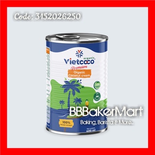 Nước cốt dừa ORGANIC VIETCOCO - Lon 400ml (BAO BÌ MỚI 06/2021)