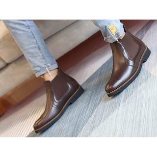 Giày boots nam siêu nhẹ t&tra tăng cao 7cm s1077 nâu tối- da bò thật 100% - ảnh sản phẩm 7