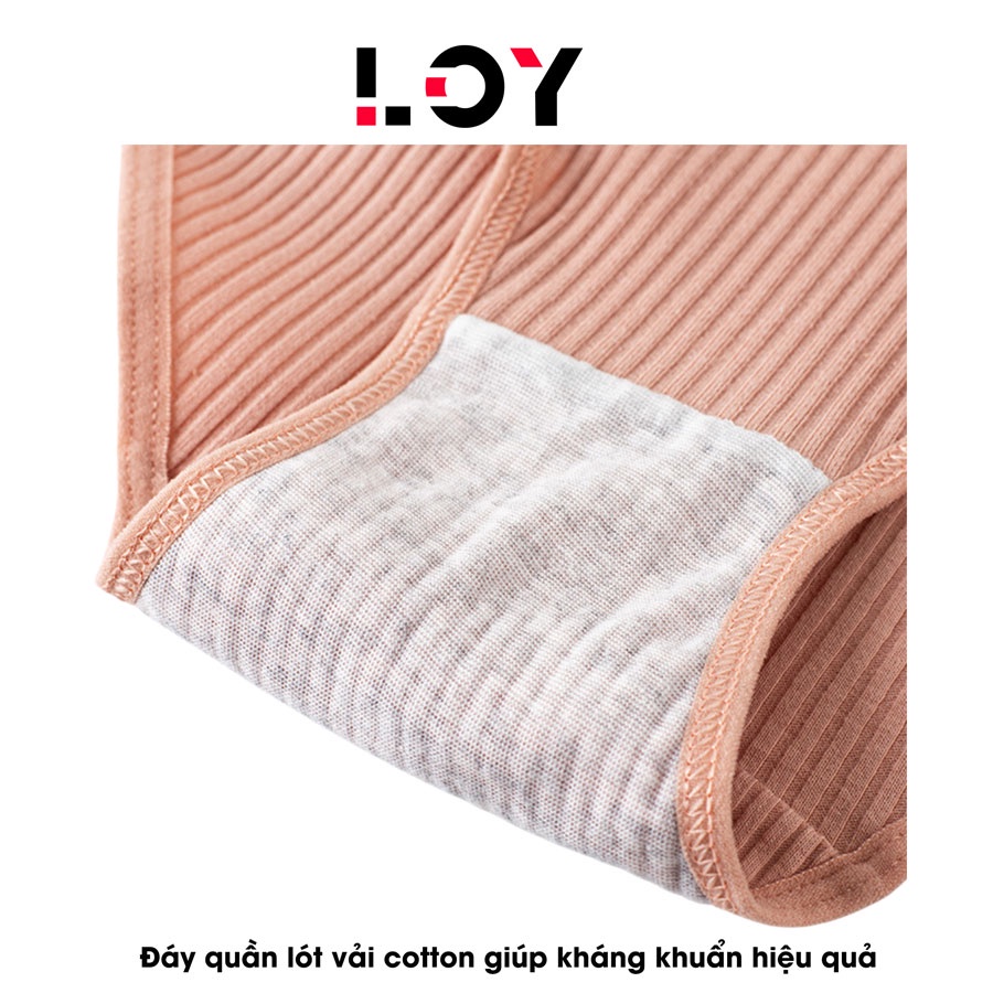 Quần Lót Nữ Cotton vải gân tăm ,sịp nữ kháng khuẩn co giản 4 chiều.
