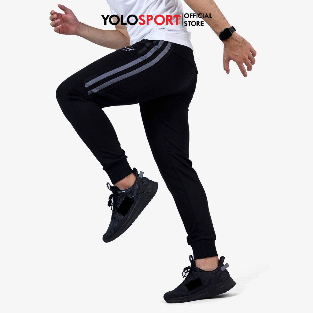 Quần Dài Jogger Nam Sọc Phối Lưới Logo 3D Cao Cấp Chất Lượng Tốt Phù Hợp Thời Trang Thể Thao Và Đi Chơi