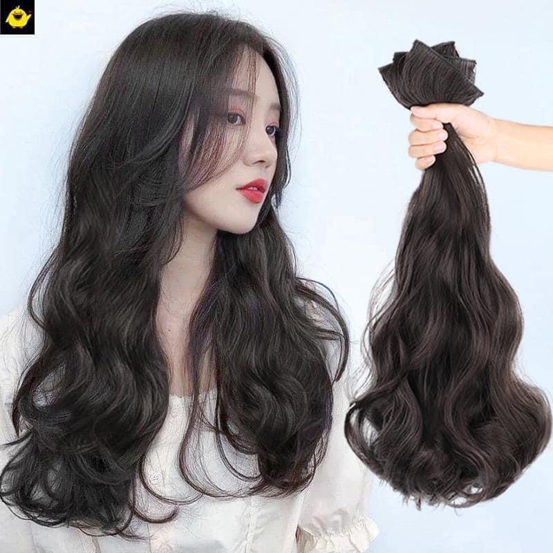 Tóc Giả Phím 2 Kẹp Xôăn Làm Dày Tóc Dài 45/55cm Giá Combo 3 Dải