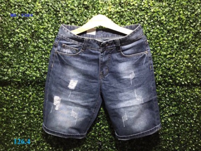 Quần jeans short wax thời trang nam xuất khẩu
