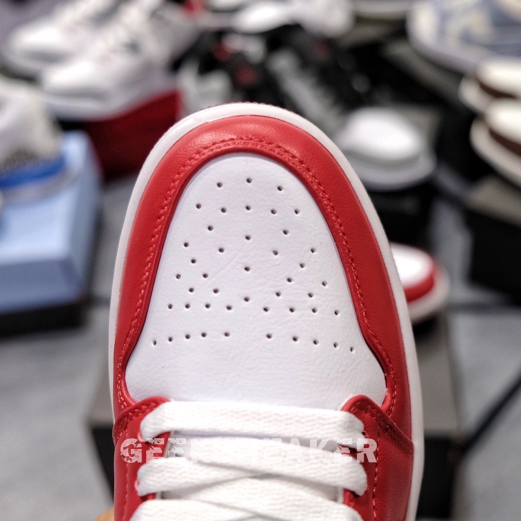 [GeekSneaker] Giày Jordan 1 Low Gymred - Đỏ Trắng Cổ Thấp