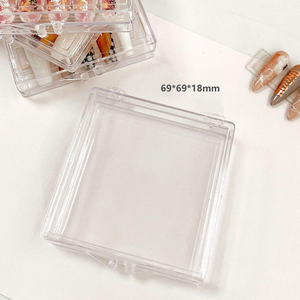 1 Hộp Đựng Móng Tay Giả Nắp Gập Bằng Acrylic Trong Suốt Tiện Dụng