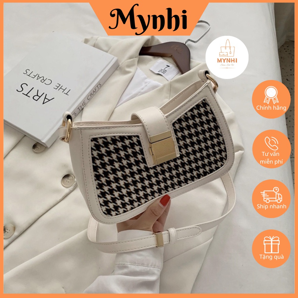 Túi đeo vai đeo chéo đẹp, chất liệu da mềm mại, thời trang phong cách Hàn Quốc SHOPMYNHI SMN260