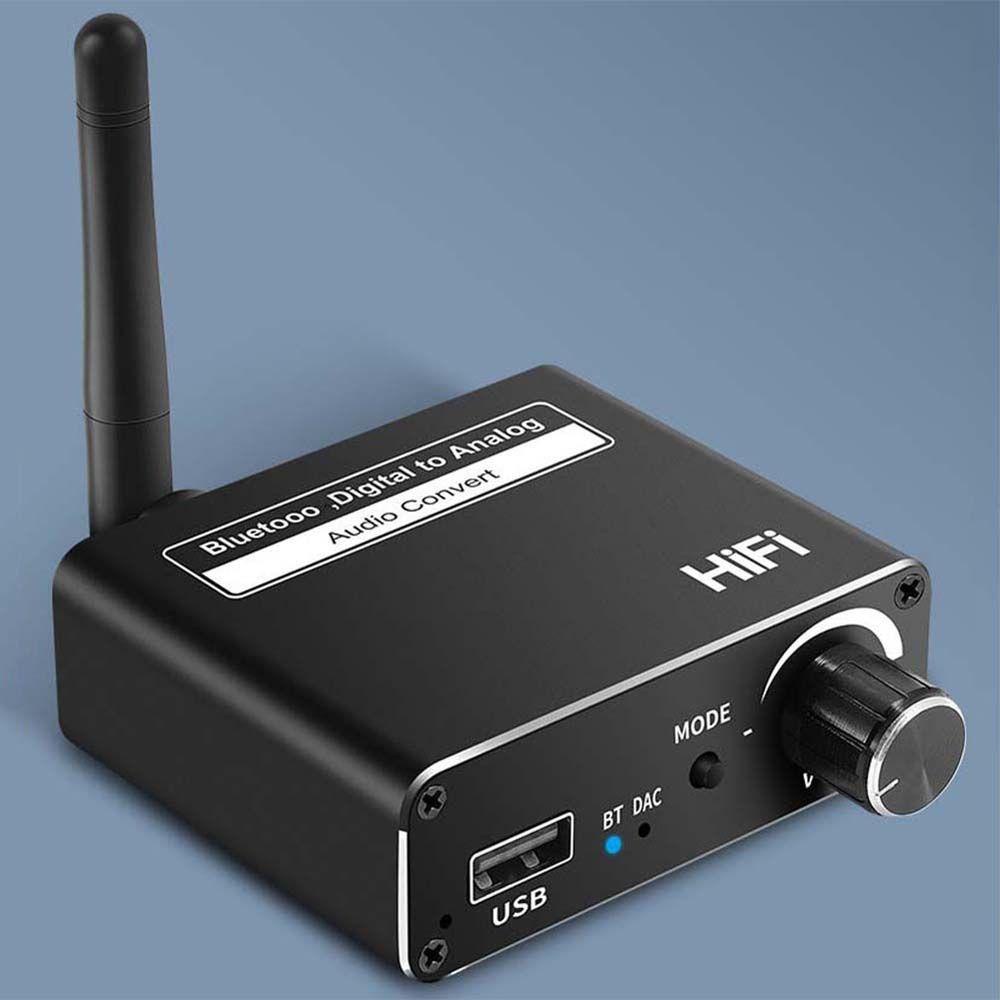 Bộ Chuyển Đổi Âm Thanh Quang Học RCA 192 Khz Aux USB Bluetooth 5.0 Đồng Trục Sang Analog