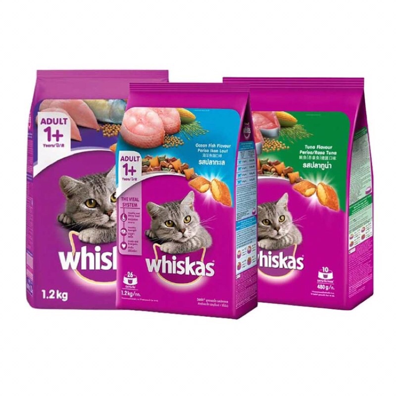 Thức Ăn Mèo Whiskas Túi 1.2kg