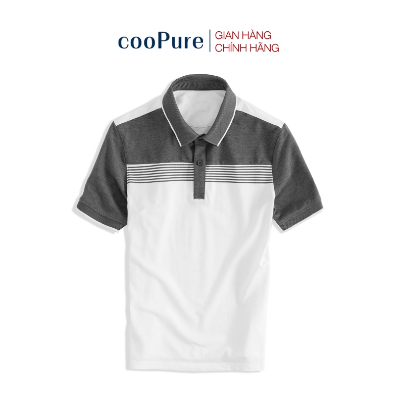 Áo Polo Seven Line cooPure, áo thun nam có cổ 100% cotton NO.26124