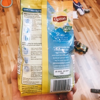 Trà đào hoà tan Lipton túi lớn