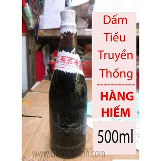 DẤM TIỀU THỦY TINH 500ML - DẤM TIỀU NGƯỜI HOA TRUYỀN THỐNG