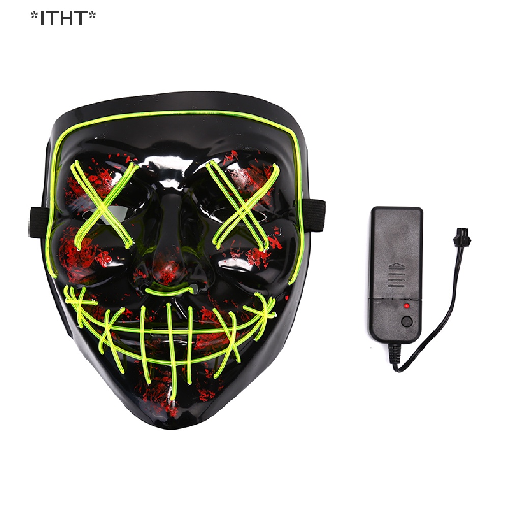 Mặt nạ EL có đèn LED phát sáng dành cho tiệc tùng hóa trang