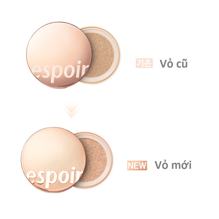 [Espoir] Phấn nước  PRO TAILOR BE GLOW CUSHION SPF42 PA++ (+ 1 lõi ) - 3 màu | BigBuy360 - bigbuy360.vn
