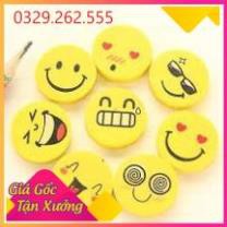 (Sale Khủng)  vỉ 4 viên tẩy gôm hình mặt cười , Bộ 4 tẩy bút chì hình mặt cười ,  gôm tẩy chì hình mặt cười
