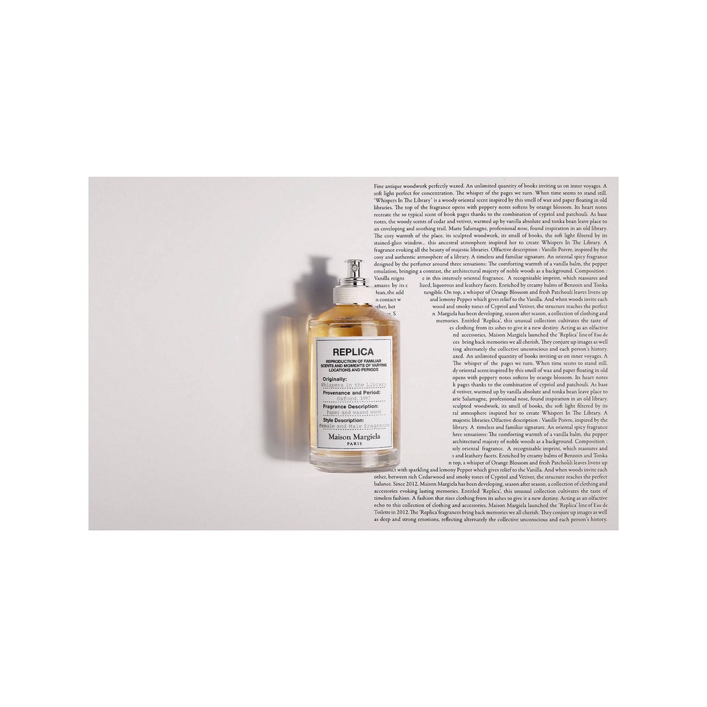 Mẫu Thử Nước hoa Replica Whispers in the Library (5ml/10ml/20ml) - 𝕞𝕚𝕤𝕤𝕪 𝕡𝕖𝕣𝕗𝕦𝕞𝕖𝕤 | Thế Giới Skin Care