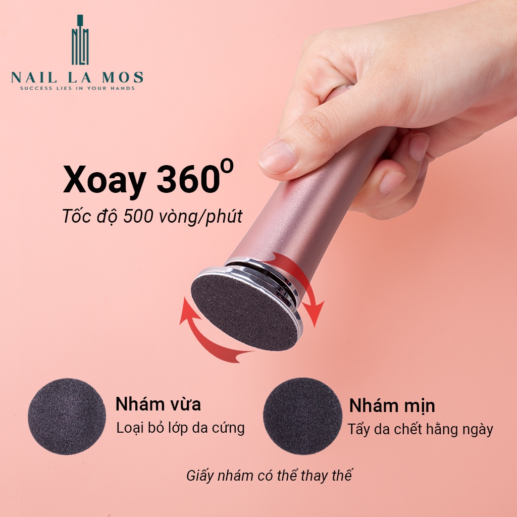 Máy chà gót chân TL-DS01 chính hãng  - Máy mài gót chân chuyên dụng ngành Nails, Spa, Thẩm mỹ