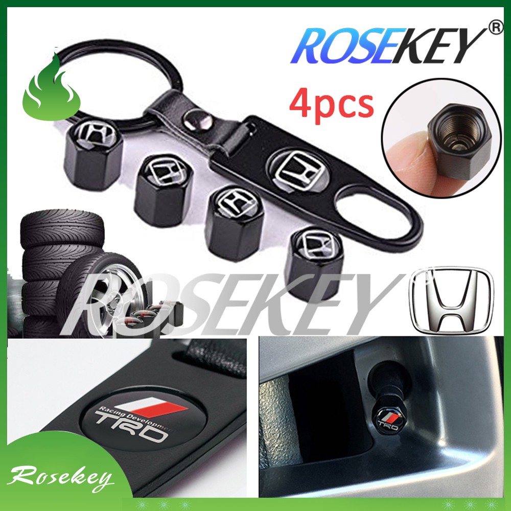 Bộ 4 nắp đậy đầu vòi bơm bánh xe oto in biểu tượng thương hiệu Honda SC017 | BigBuy360 - bigbuy360.vn