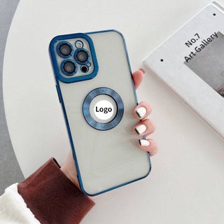 Ốp Điện Thoại Trong Suốt Mạ Điện Chống Rơi Cho iPhone 12 13 Pro Max 12 13