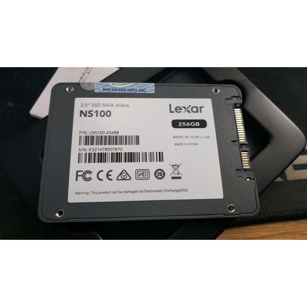 Ổ Cứng SSD Lexar 256G 2,5'' NS100 - New - Full Box - Chính Hãng Mai Hoàng phân phối - BH 36 Tháng